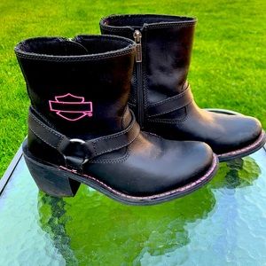 Harley Davidson boots.